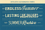 Summer Archive Font Collection, a Script Font by Letterhend Studio (Thumbnail 2 of 14)