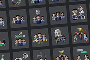 3D Unity Icon Set, a Characters & Person 3D Model by Flat Icons (Thumbnail 12 of 13)