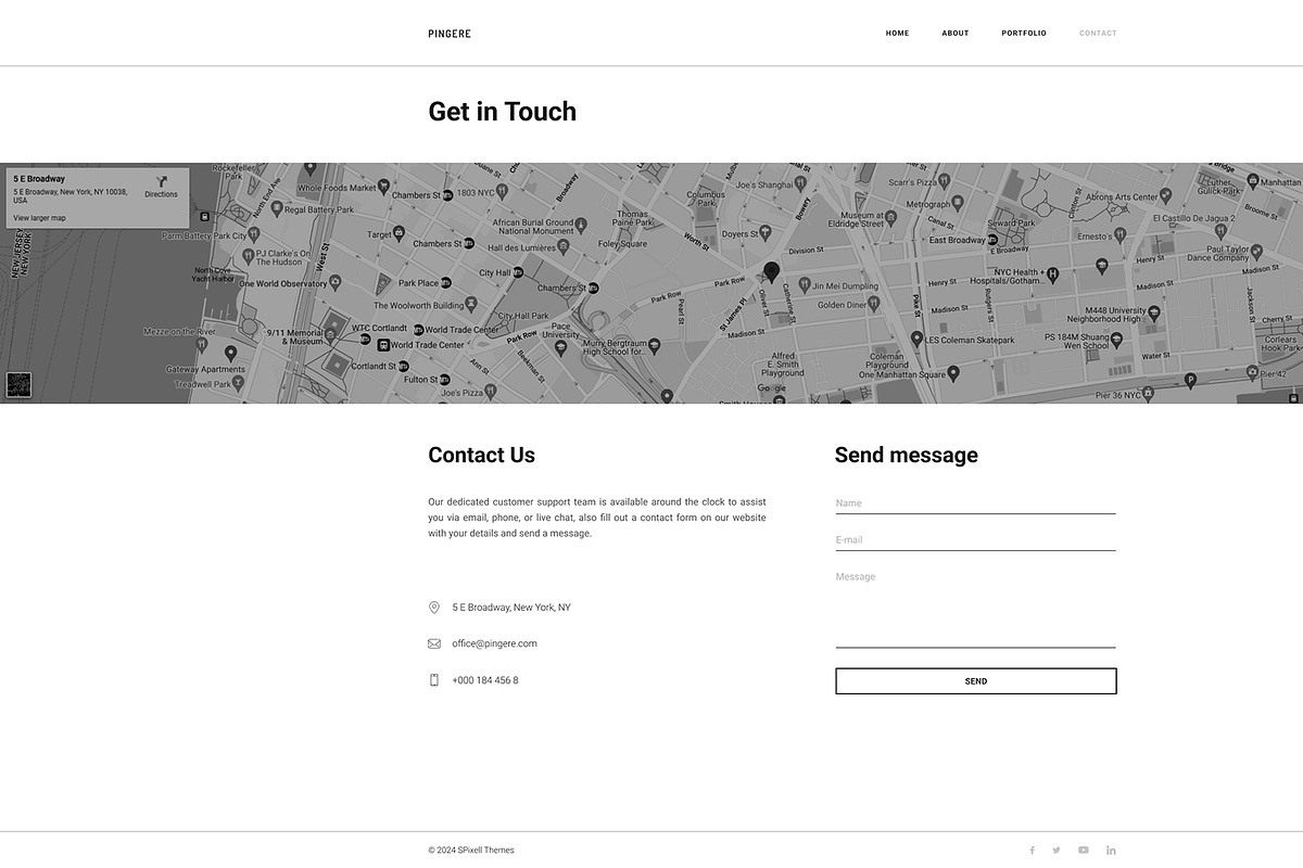 Minimal Portfolio Template, a Design Template by Smart Pixel (Photo 16 of 16)