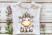Whimsical Unicorn Clipart, an Illustration by OK Design (Thumbnail 5 of 6)