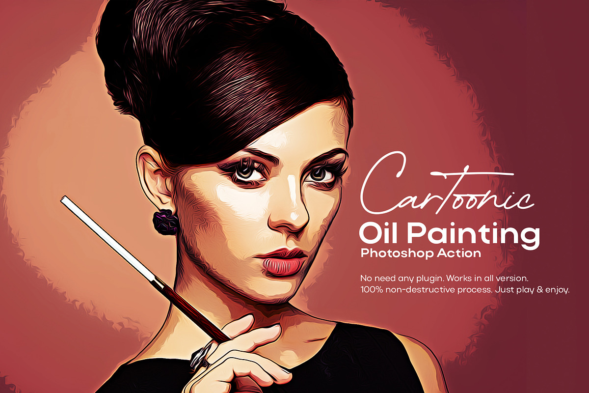 Oil Painting Art Action, an Action Add-On by DesignCave (Photo 1 of 5)