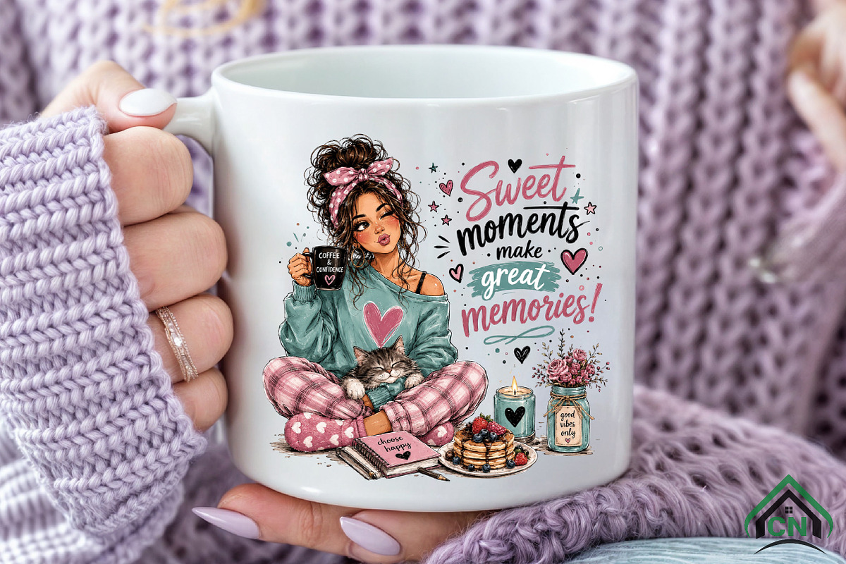 Sweet Moments Great Memories PNG, a Seasonal Illustration by Craft Nest (Photo 6 of 6)