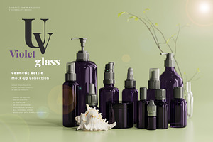 220+ Violet Glass Mock-up Bundle