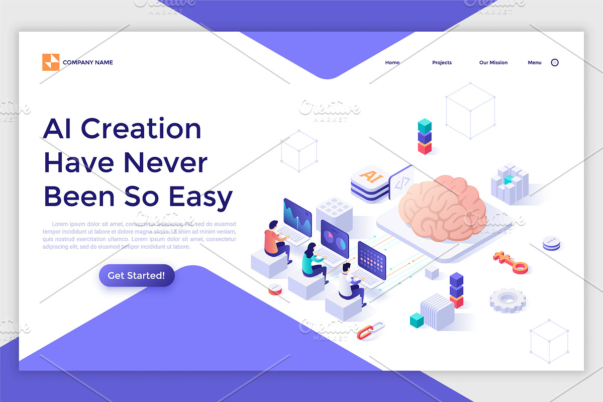 Isometric Solutions Mini. Part 15, a Templates & Theme by Andrew Kras Design (Photo 6 of 16)