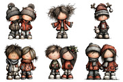 Winter Fashion Kids Clipart, an Illustration by Daily.Designs (Thumbnail 3 of 5)