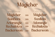 Magicher - Ligature Connected, a Serif Font by Mokatype Studio (Thumbnail 11 of 15)