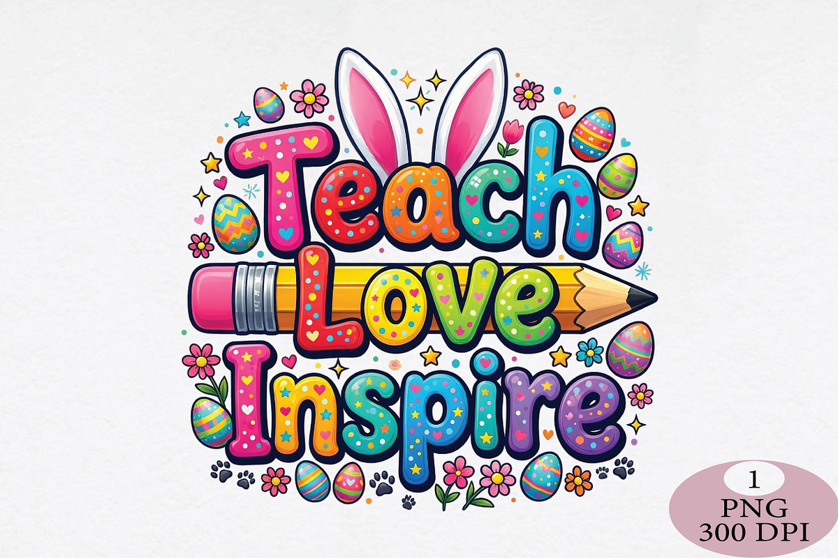 Easter Teacher Png, an Illustration by Daily.Designs (Photo 1 of 5)