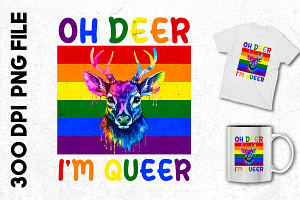 Oh Deer LGBT Flag