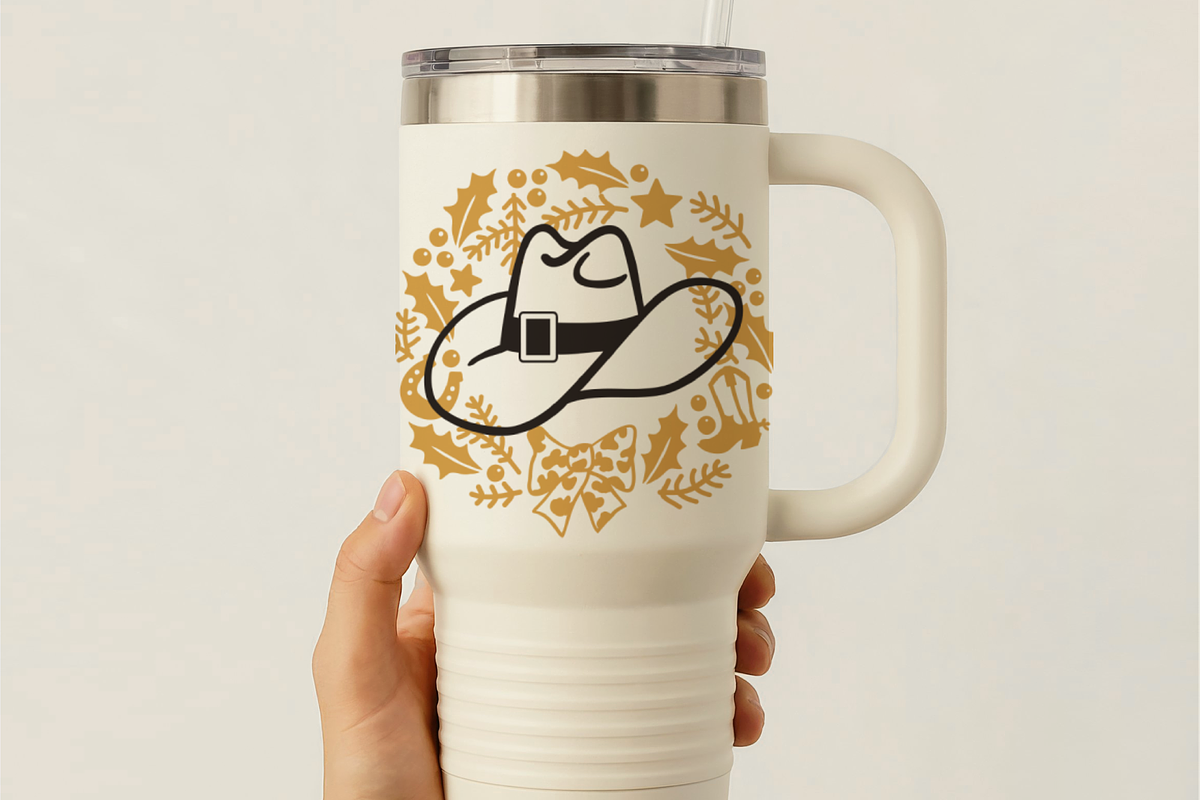 Cowboy Christmas SVG Bundle, Howdy, a Seasonal Illustration by TanchaArt (Photo 6 of 9)