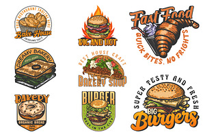Bakery vintage logo for restaurant, a Branding & Logo Template by Billah Hub