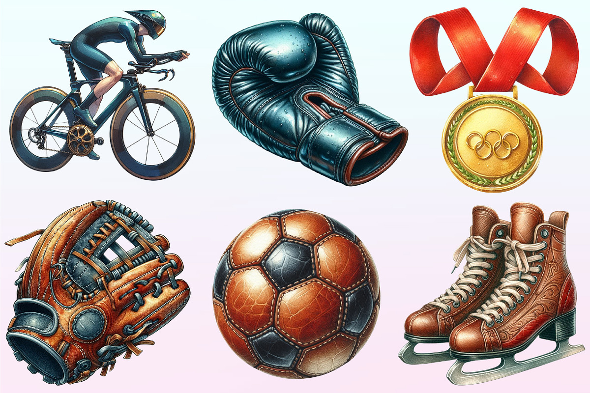 Watercolor Sport Clipart, a Graphic by CitraGraphics (Photo 3 of 4)