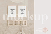 Nursery Wall Art 2 frames mockup, a Product Mockup by MoMockups (Thumbnail 5 of 5)