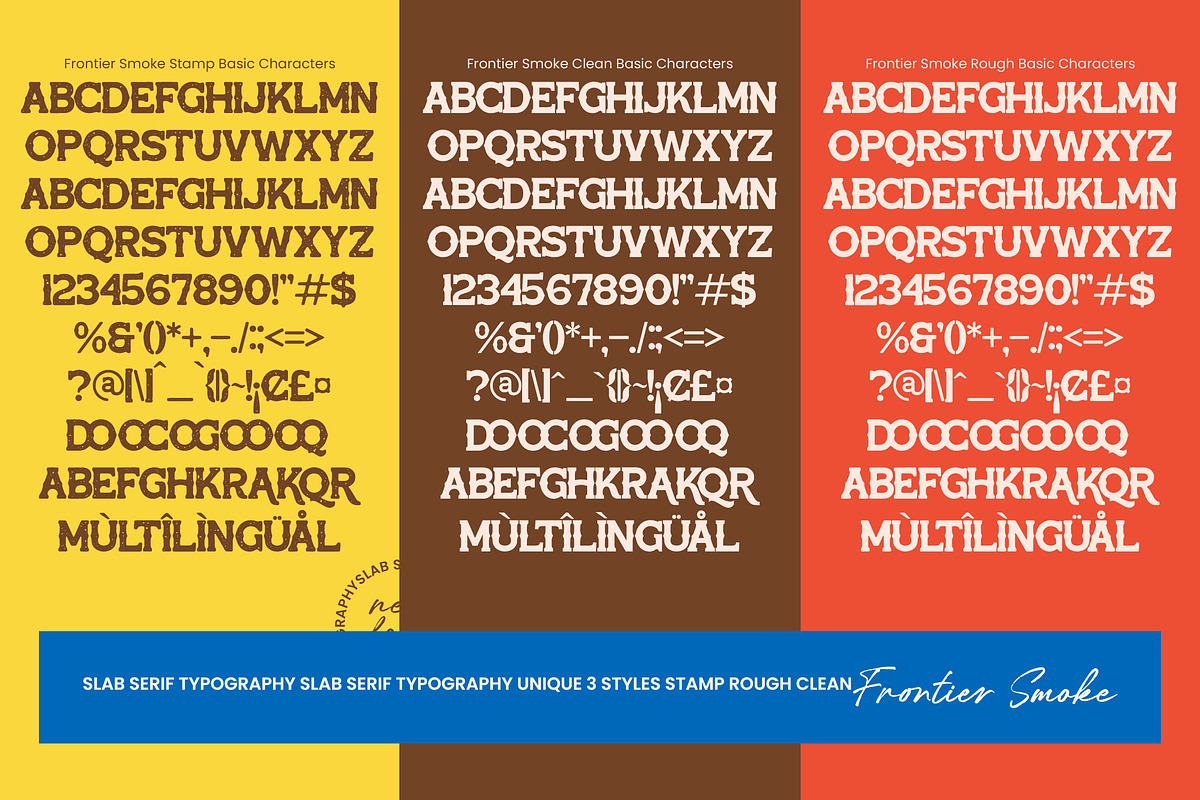 Frontier Smoke Typography Slab Serif, a Slab Serif Font by timelesstype.co (Photo 10 of 10)