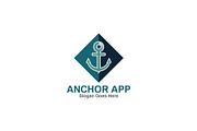 Anchor APP Logo Template, a Branding & Logo Template by mesuka (Thumbnail 2 of 2)
