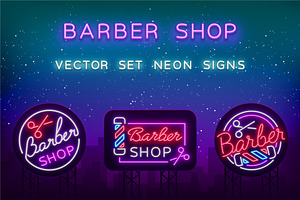 Barber Shop Neon Signs