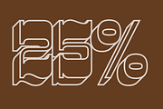 Westward Numerals, a Slab Serif Font by Drew Melton (Thumbnail 5 of 5)