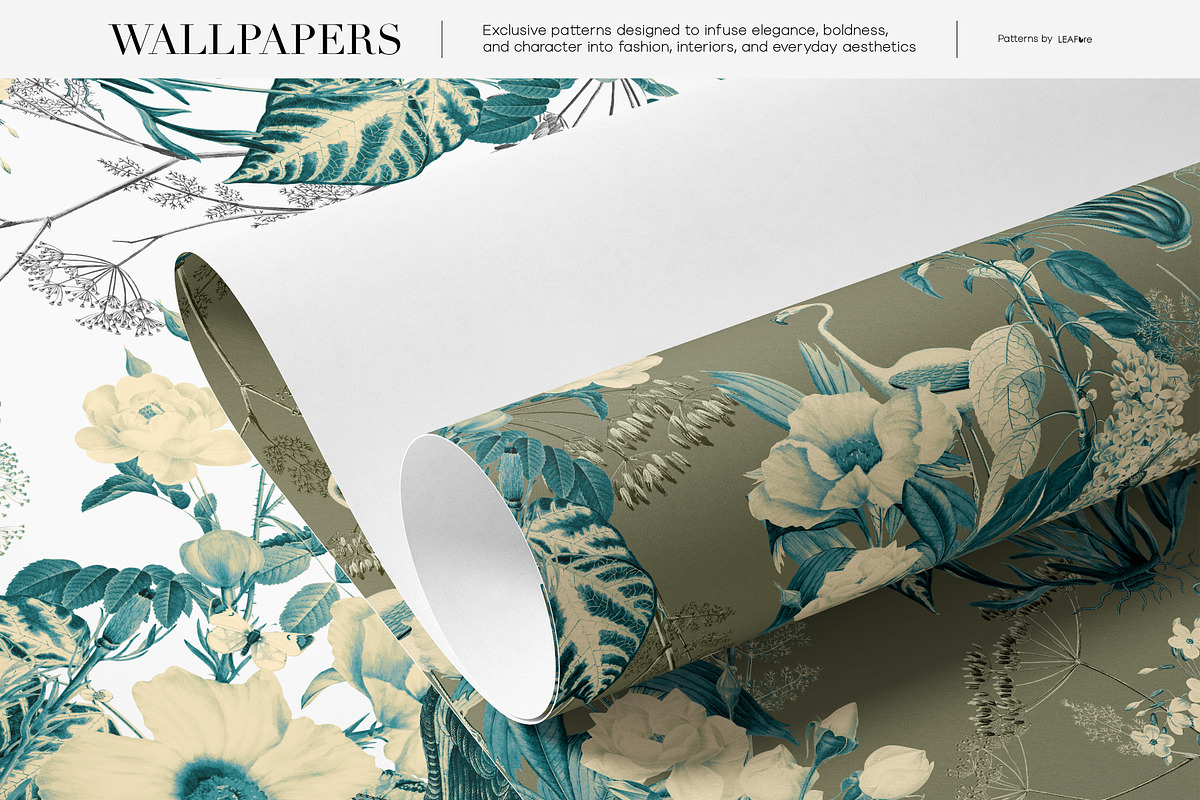 Botanical Floral Patterns & Motifs, a Pattern Graphic by LEAFure (Photo 10 of 10)