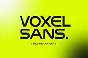 Voxel Sans - Bold Display Font, a Sans Serif Font by Layerform Design Co. (Thumbnail 1 of 6)