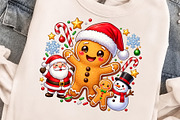 Cute Gingerbread Santa Christmas PNG, an Object Graphic by Zahyl Studio (Thumbnail 4 of 7)