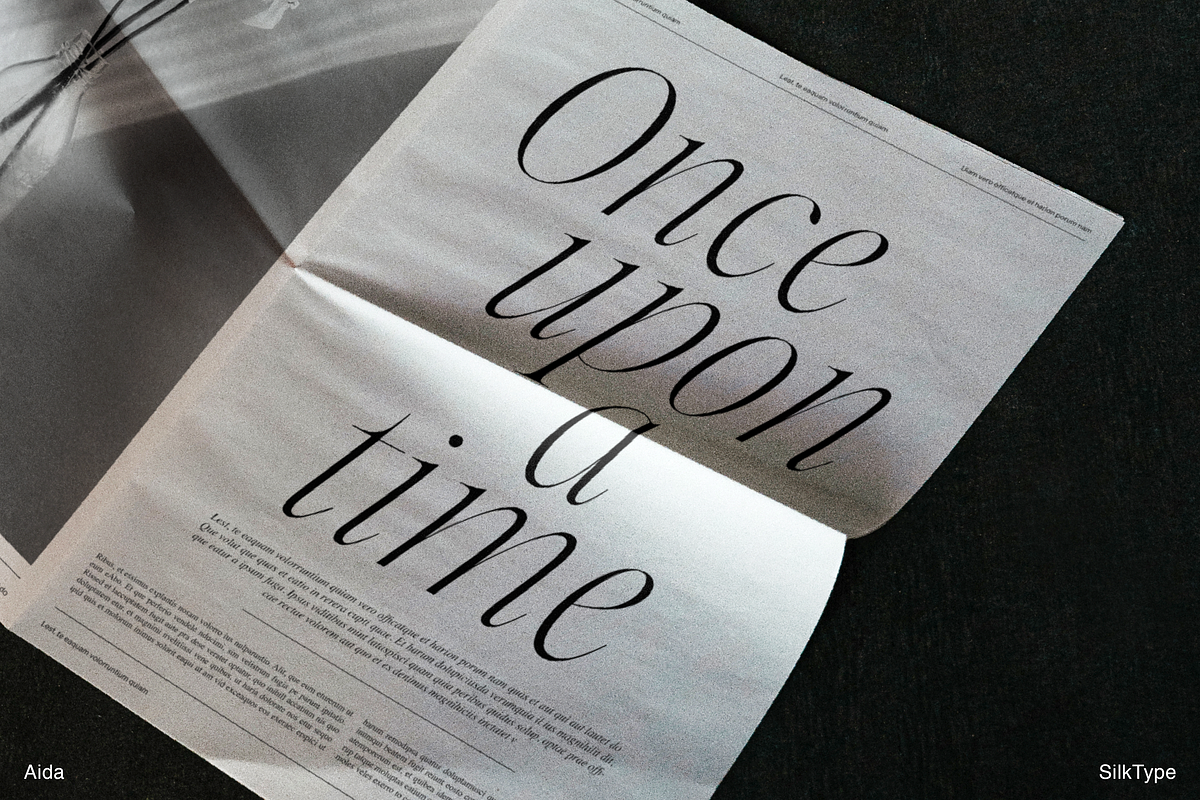 Aida | 10 Font Ligature Serif, a Font by Silktype (Photo 9 of 20)
