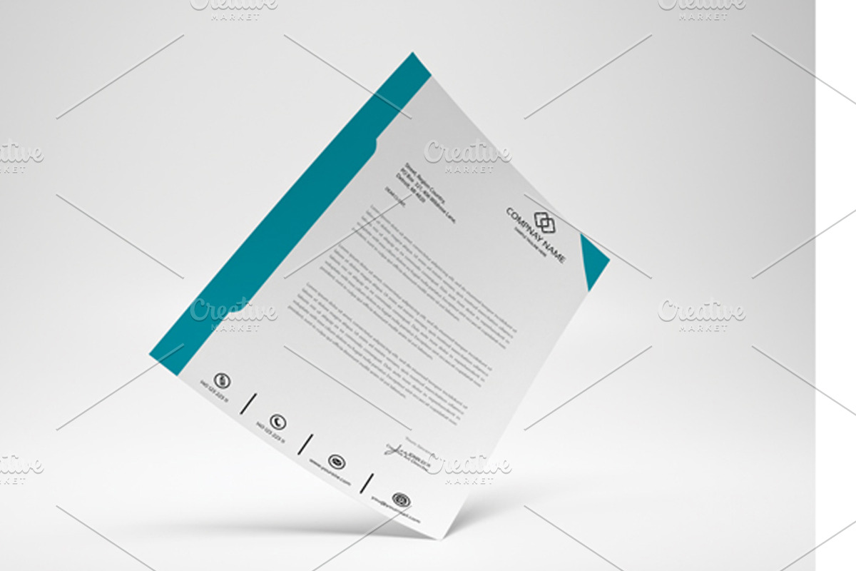 Best Letter Head Template, a Stationery Template by Zia Grfx (Photo 3 of 5)