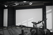 Modern Gym Poster Mockup, an Advertising Mockup by Dudukbersama (Thumbnail 4 of 4)