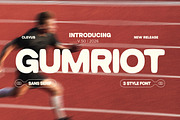 Gumriot | 3 Style Font, a Sans Serif Font by ClevUs (Thumbnail 1 of 12)