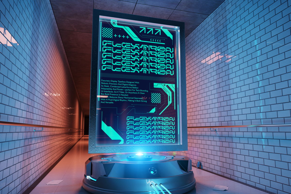 Autocron Futuristic Font, a Font by PutraCetol Studio (Photo 3 of 5)