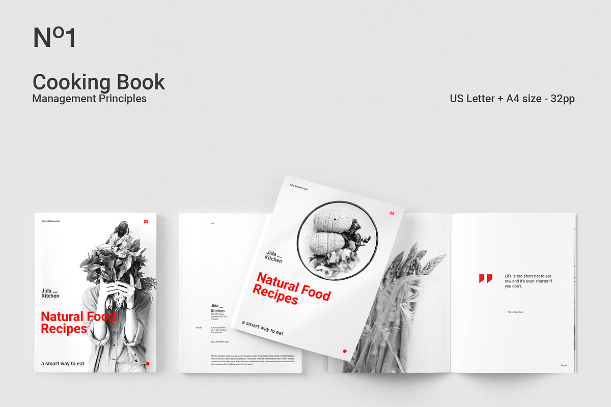 Natural Food Recipes, a Brochure Template by silukEight (Photo 12 of 14)