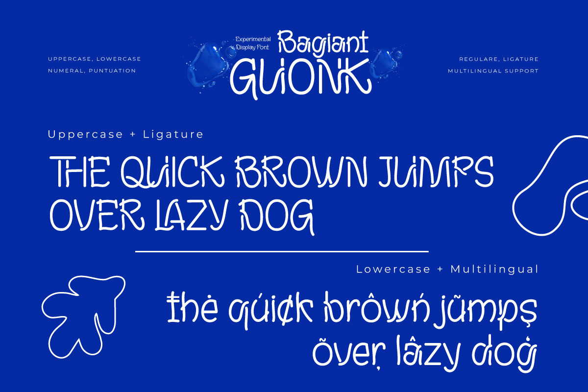 Bagiant Guong - Experimental Display, a Handwritten Font by twinstd (Photo 3 of 7)