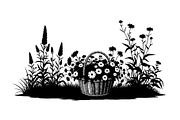 50 Garden Frame Silhouette Bundle, an Illustration by musafir_fashion (Thumbnail 13 of 51)
