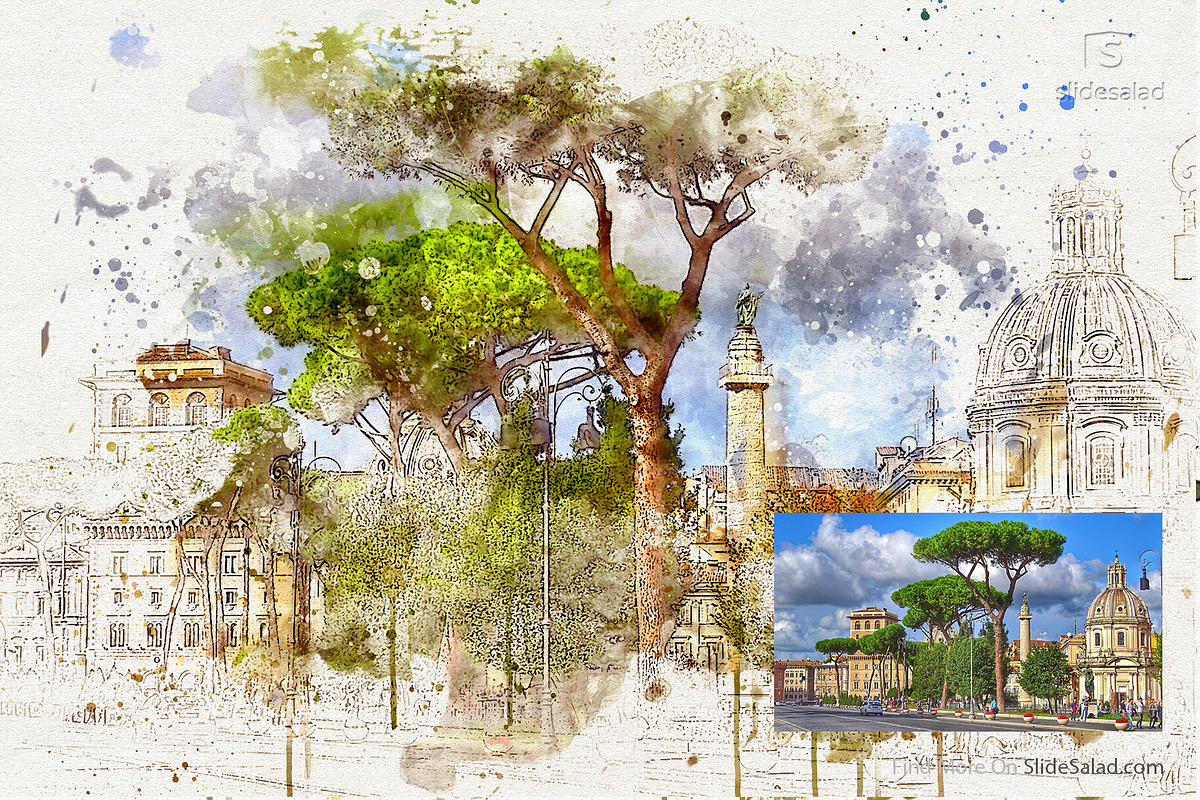 Watercolor Photoshop Mock-ups, an Action Add-On by SlideSalad (Photo 15 of 36)
