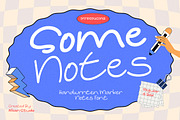 Some Notes - Handwritten Marker Font, a Handwritten Font by Afkari Studio (Thumbnail 1 of 10)