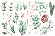 Noel Christmas Collection, a Seasonal Illustration by SirenaArt (Thumbnail 5 of 20)