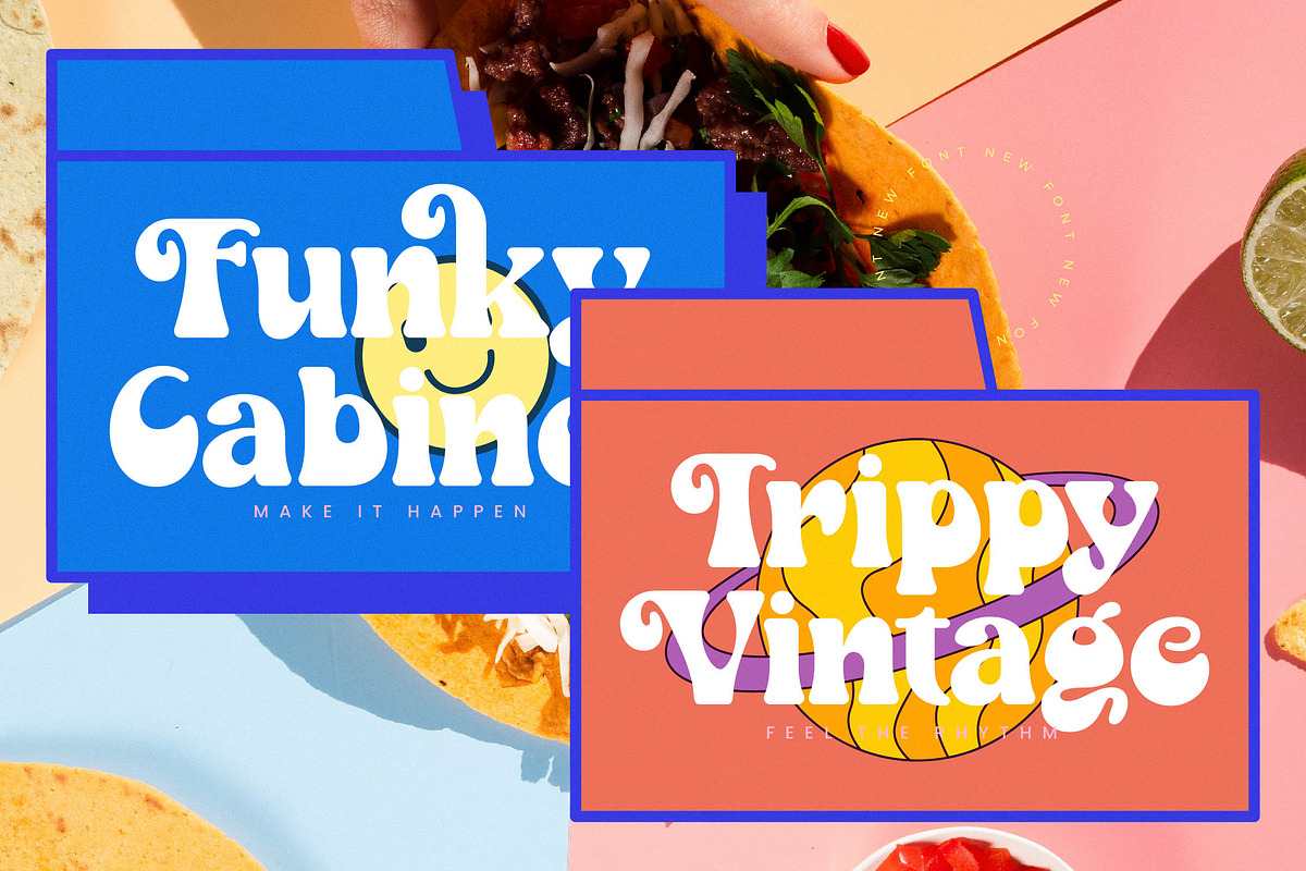 Mystic Smiles Groovy Display Font, a Serif Font by timelesstype.co (Photo 12 of 20)