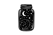 Cosmic Galaxy Jar Design Bundle, an Illustration by Creativeshirt (Thumbnail 13 of 31)