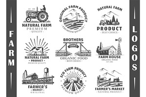 9 Farm Logos Templates Vol.2