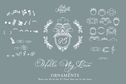 Hello My Love Ornaments, a Handwritten Font by Debi Sementelli (Thumbnail 4 of 6)