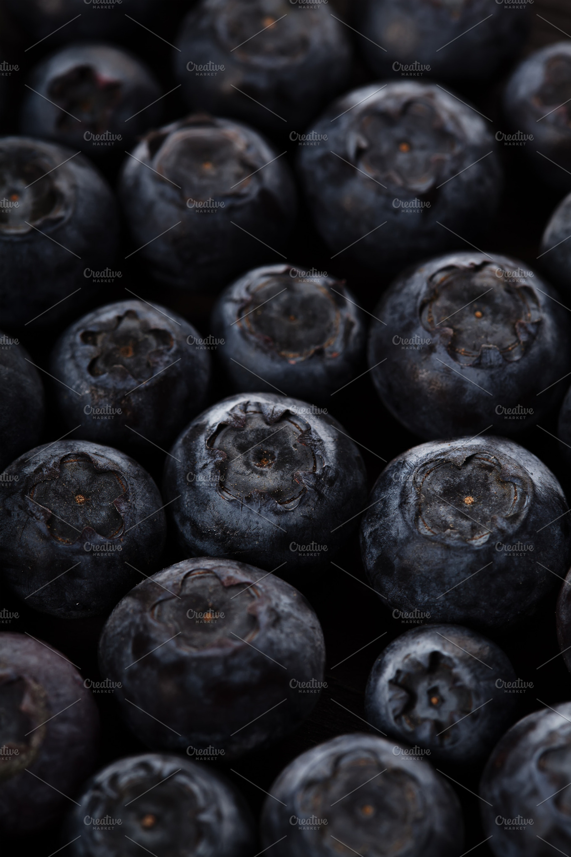 Dark blueberry closeup berry background stock photo containing background and