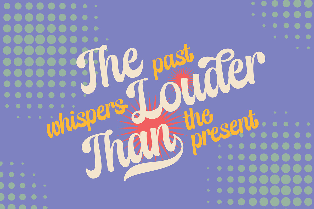 Thick Dream | Retro Script, a Handwritten Font by Lemonthe (Photo 7 of 7)