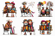 Old People on a Bench PNG, an Illustration by Libby Wishes (Thumbnail 3 of 6)