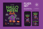 Halloween Sale Flyer, a Flyer Template by graphicook (Thumbnail 1 of 3)