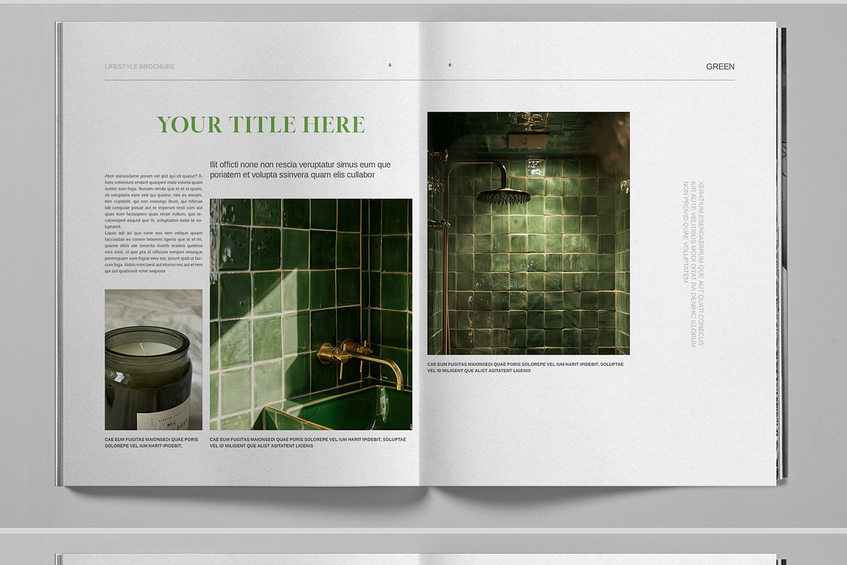 Green Studio Brochure Template, a Brochure Template by Boris Cupac (Photo 6 of 7)