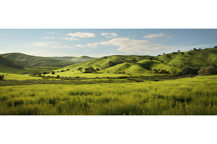Peaceful countryside photo realistic, a Nature Photo by Aimagenarium@gmail.com