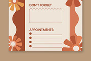 Floral Wedding Planner Template, a Stationery Template by ContestDesign (Thumbnail 3 of 3)