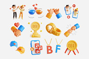 Best Friend 3D Icon Set, an Object 3D Model by Eklip Studio (Thumbnail 3 of 3)