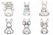 Holographic Bunny PNG Clipart., an Animal Illustration by KennedyStudio (Thumbnail 3 of 5)