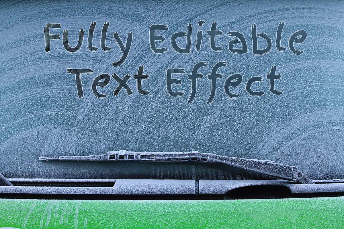 Frosty Windshield Finger Writing, a Product Mockup by Kitch22 Foundry (Photo 2 of 2)