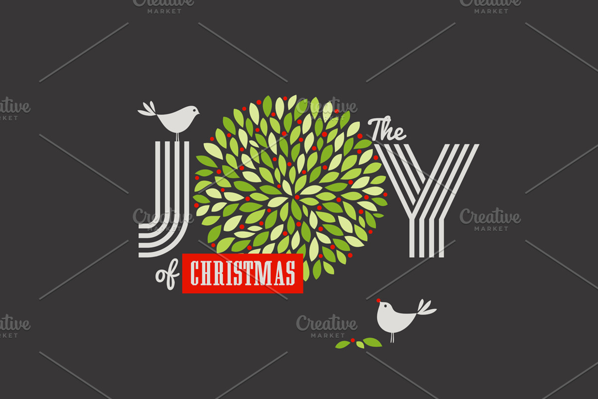 Christmas card with cute birds, a Decorative Illustration by elena_andreeva (Photo 1 of 2)