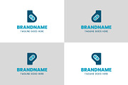 Letter B D P Q Pill Capsule Logo, a Branding & Logo Template by Pray Art Design Studio (Thumbnail 1 of 2)